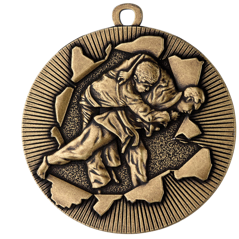 Judo Medaille D 50-e Goud-Zilver-Brons compleet OP=OP!!